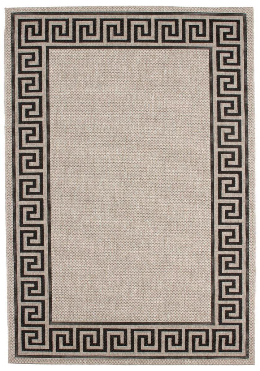 Teppich Sweden Malmö Silber Multicolor, 120x170 Cm - Creme/Schwarz, KONVENTIONELL, Textil (120/170cm)