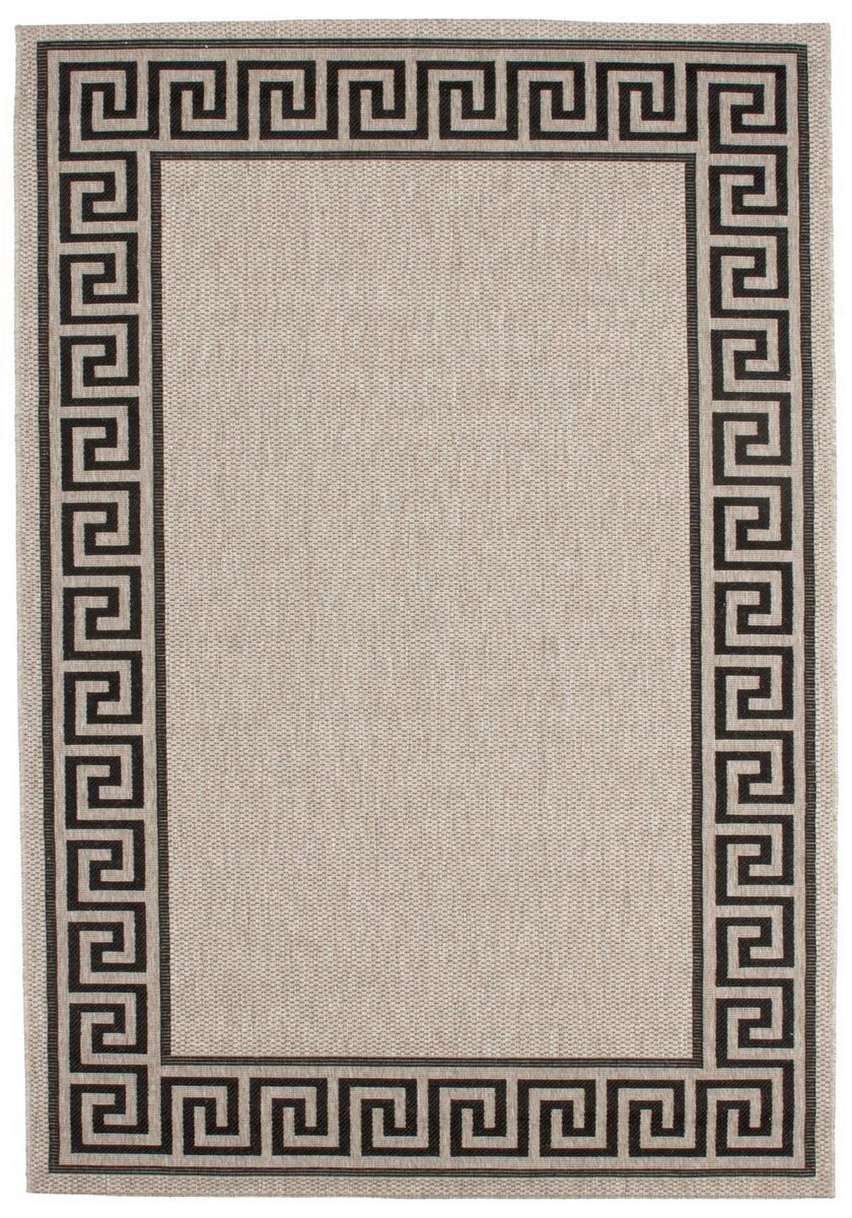 Teppich Sweden Malmö Silber Multicolor, 120x170 Cm - Creme/Schwarz, KONVENTIONELL, Textil (120/170cm)