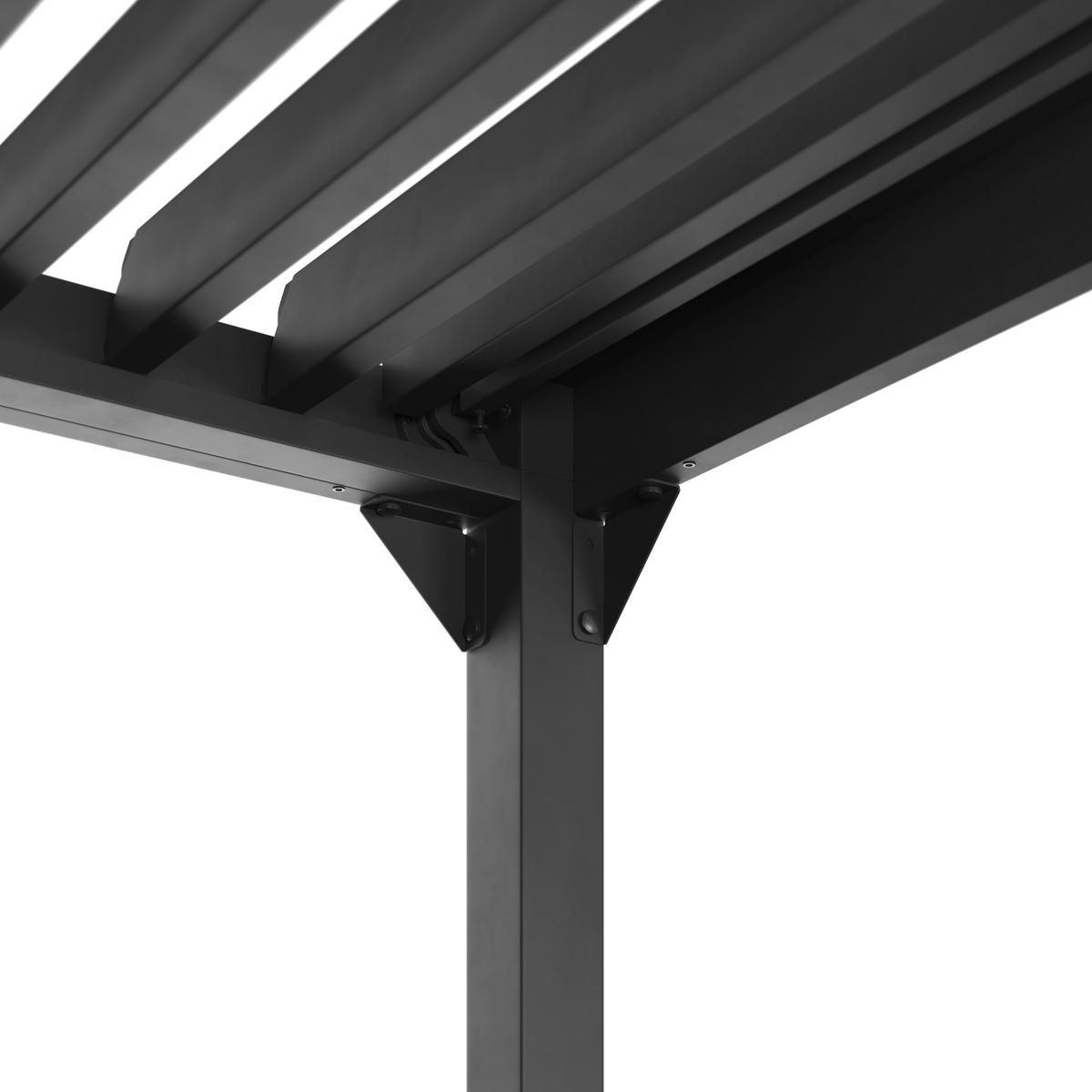 Pavillon Lima - Anthrazit, MODERN, Metall (300/227/300cm) - Beldano