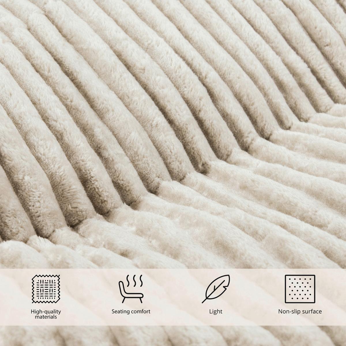 SITZSACK Sitzolo Beige B: 90cm - Beige, MODERN, Textil (90/50/57cm) - MID.YOU