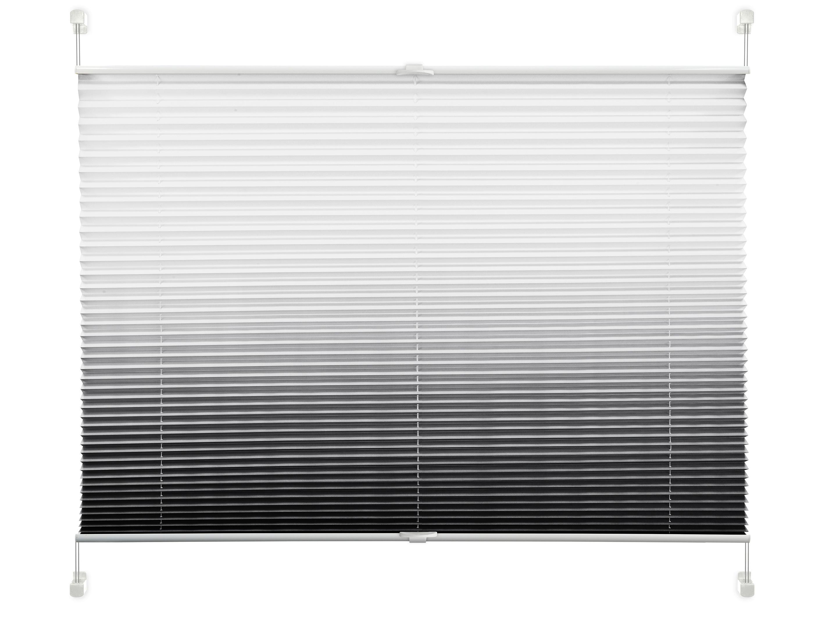 Plissee Anthrazit B: 105 Cm , Ohne Bohren/verspannt