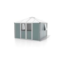 Gerätehaus 321,5x264,5x321,5 Cm - Alufarben, Basics, Metall (321,5/264,5/321,5cm)