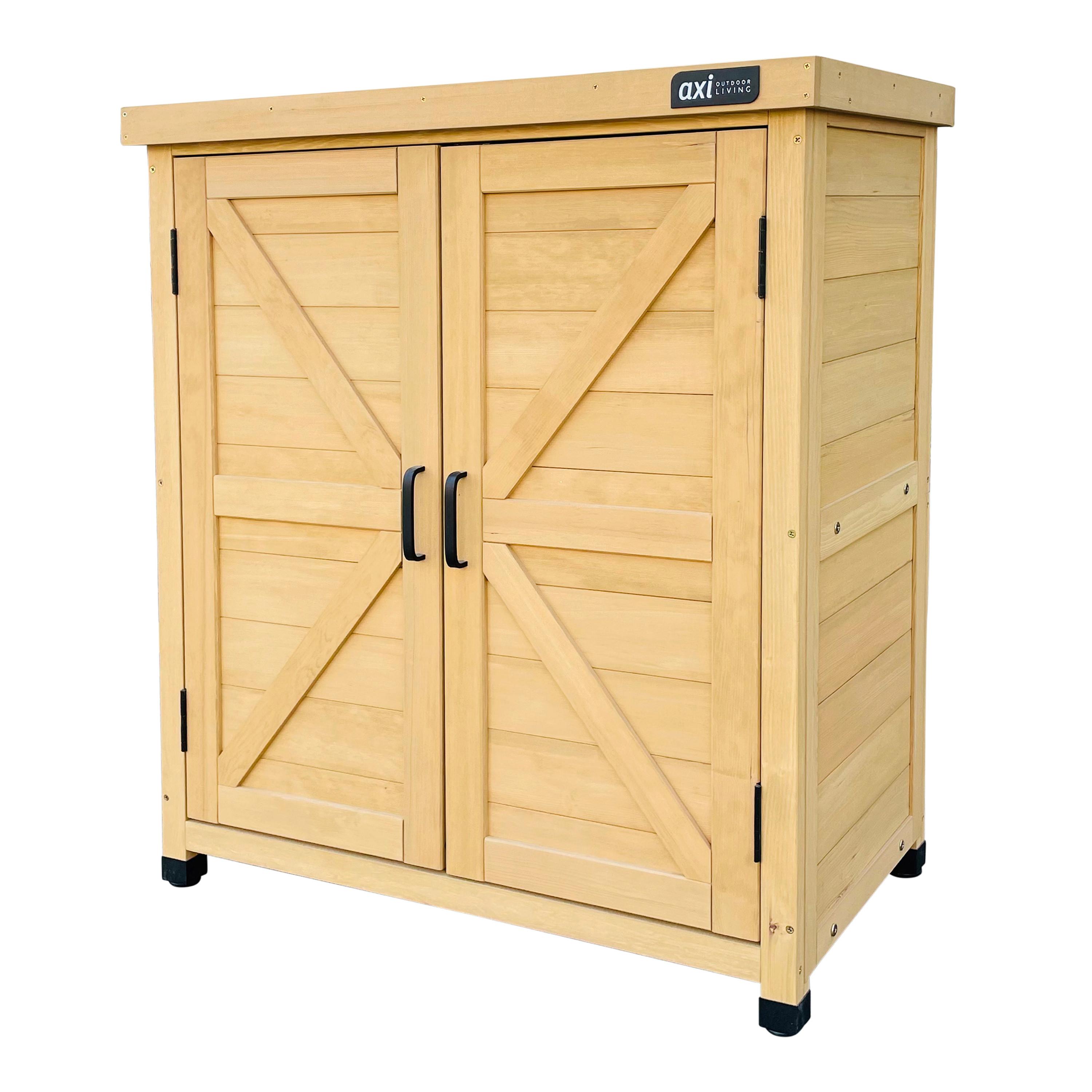 Geräteschrank Felix - Braun, Basics, Holz (80/45/93cm) - Ambia Garden