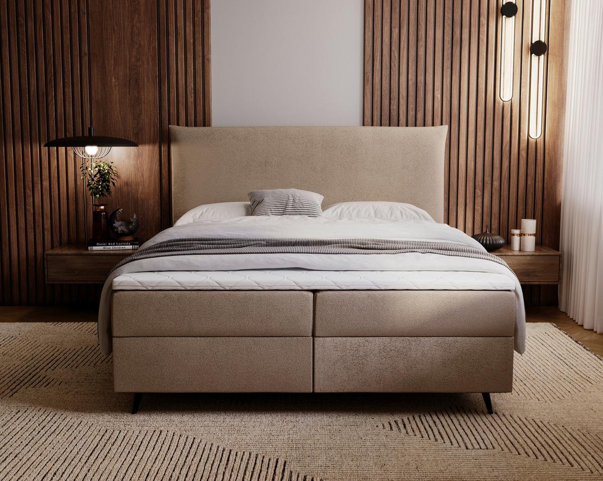 Boxbett Foxy Braun - Schwarz/Braun, Basics, Holz/Holzwerkstoff (180/200cm) - Livetastic