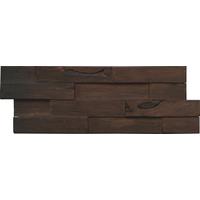 Wandverkleidung Driftwood Hevea Solomon Sea - Dunkelbraun, Basics, Holz (56/20/2cm)