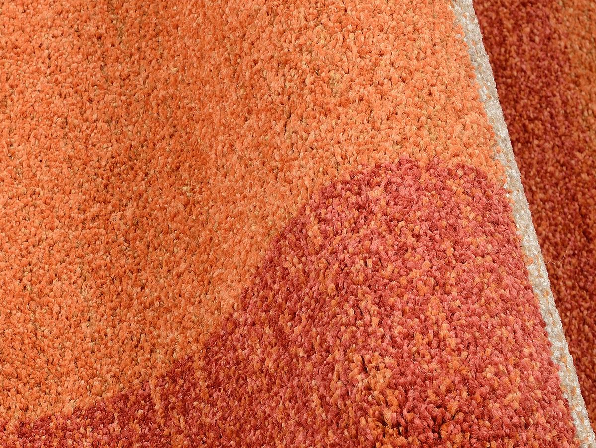 Webteppich Palazzo Bloc Terra Cotta 120x170 cm - Terracotta, Design, Textil (120/170cm) - Novel