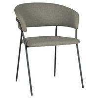 Stolička s podrúčkami Alice, zelená - čierna/zelená, Modern, kov/drevo (53/80/59cm) - Mömax