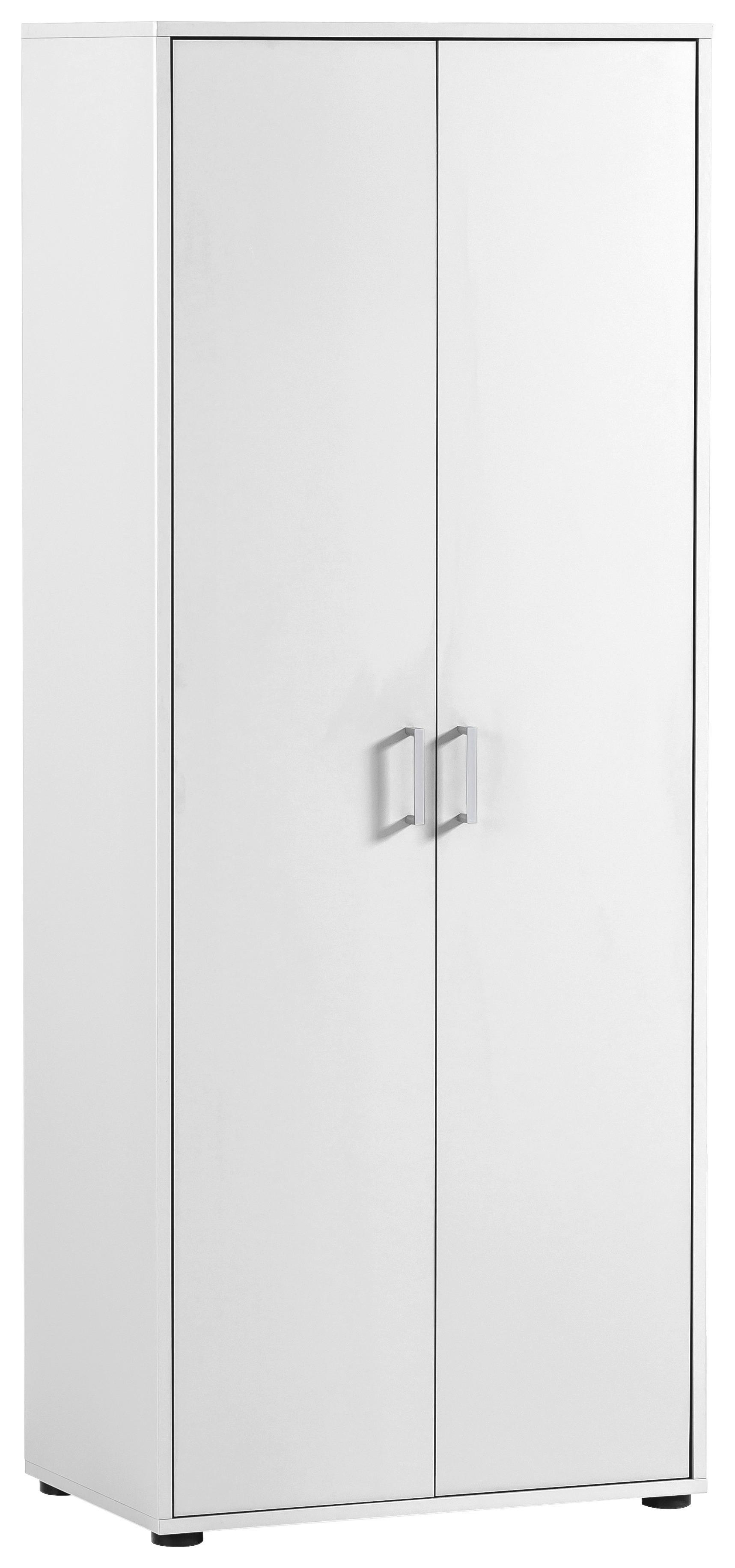 Aktenschrank Niels Holzwerkstoff Weiß B: 65,1 cm - Weiß, MODERN, Holzwerkstoff (65,1/163,6/41cm) - MID.YOU