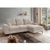 Eckschlafsofa Zona, Beige S: 237x143 Cm - Beige/Schwarz, KONVENTIONELL, Textil (237/143cm) - Livetastic