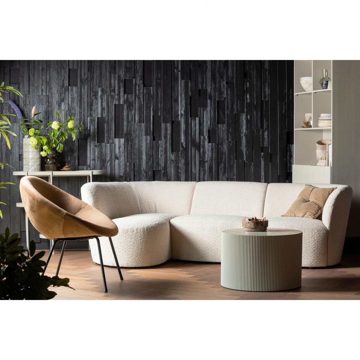 Beistelltisch Sanne Beige L: 60 Cm - Beige, Design, Holzwerkstoff (60/60/40cm) - Livetastic