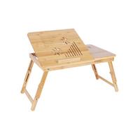 Laptoptisch Bambus ausziehbar B: 35 cm, H: 29 cm - Naturfarben, Basics, Holz (55/35/29cm) - Boxxx