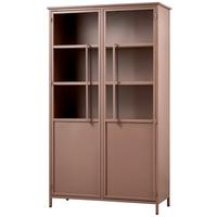 VITRINE Exhibit Braun B: 99 cm - Braun, Design, Glas/Metall (99/170/44cm) - Livetastic