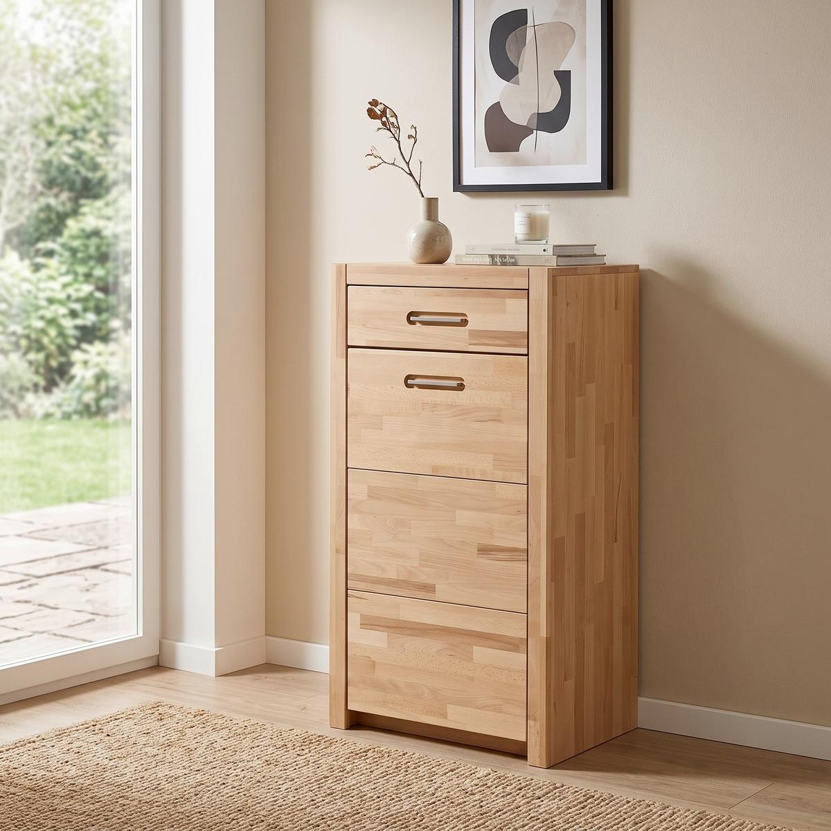 KOMMODE Buchefarben, B: 66 cm - Buchefarben, KONVENTIONELL, Holz (66/112/40cm) - MID.YOU