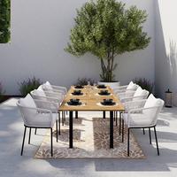 ZÁHRADNÁ SÚPRAVA GIOVANNA - farba akácie/sivá, Modern, kov/drevo - Bessagi Garden