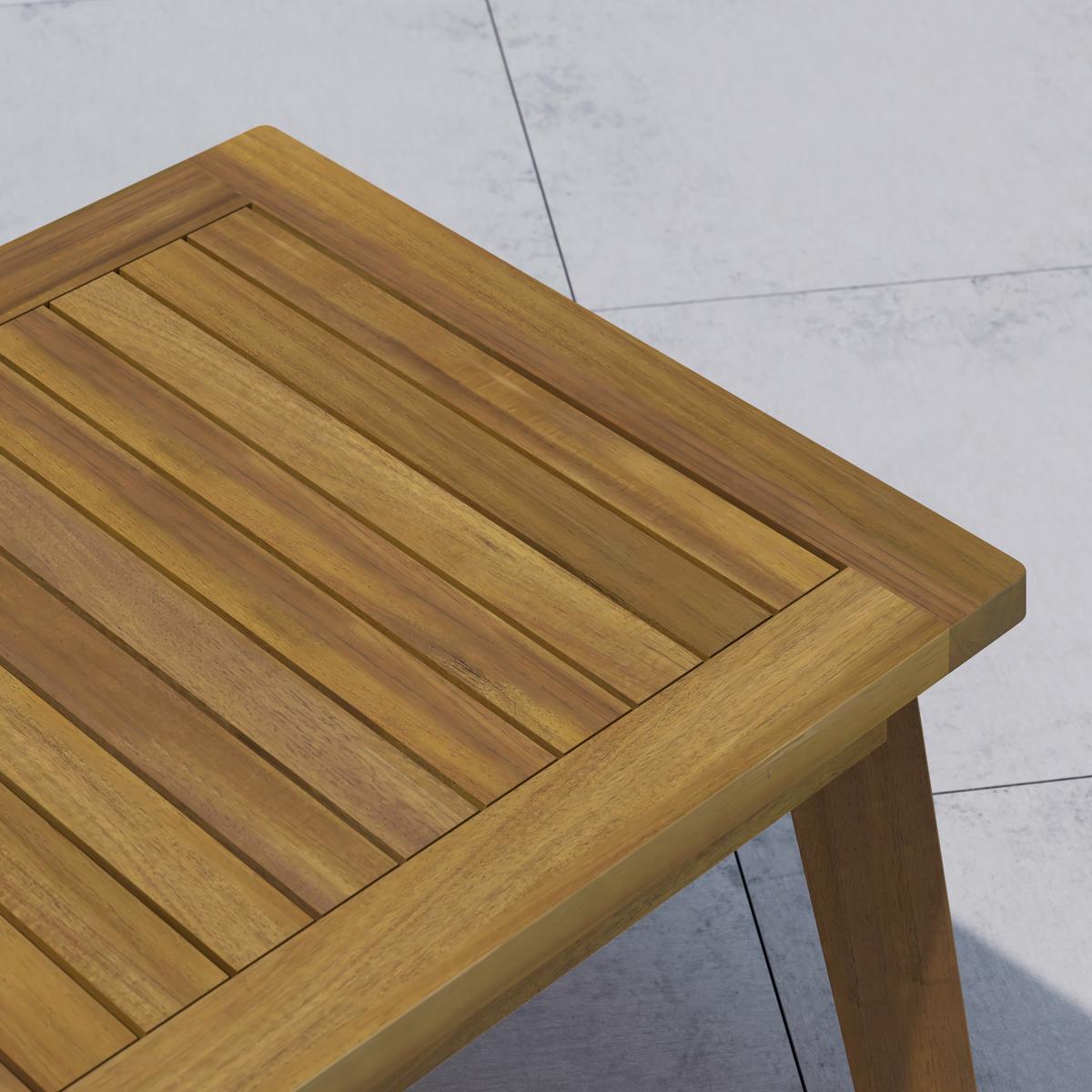 TERASOVÁ SEDACIA SÚPRAVA MICHI - farba akácie/zelená, Natur, drevo/textil (124/75/75cm) - Mömax