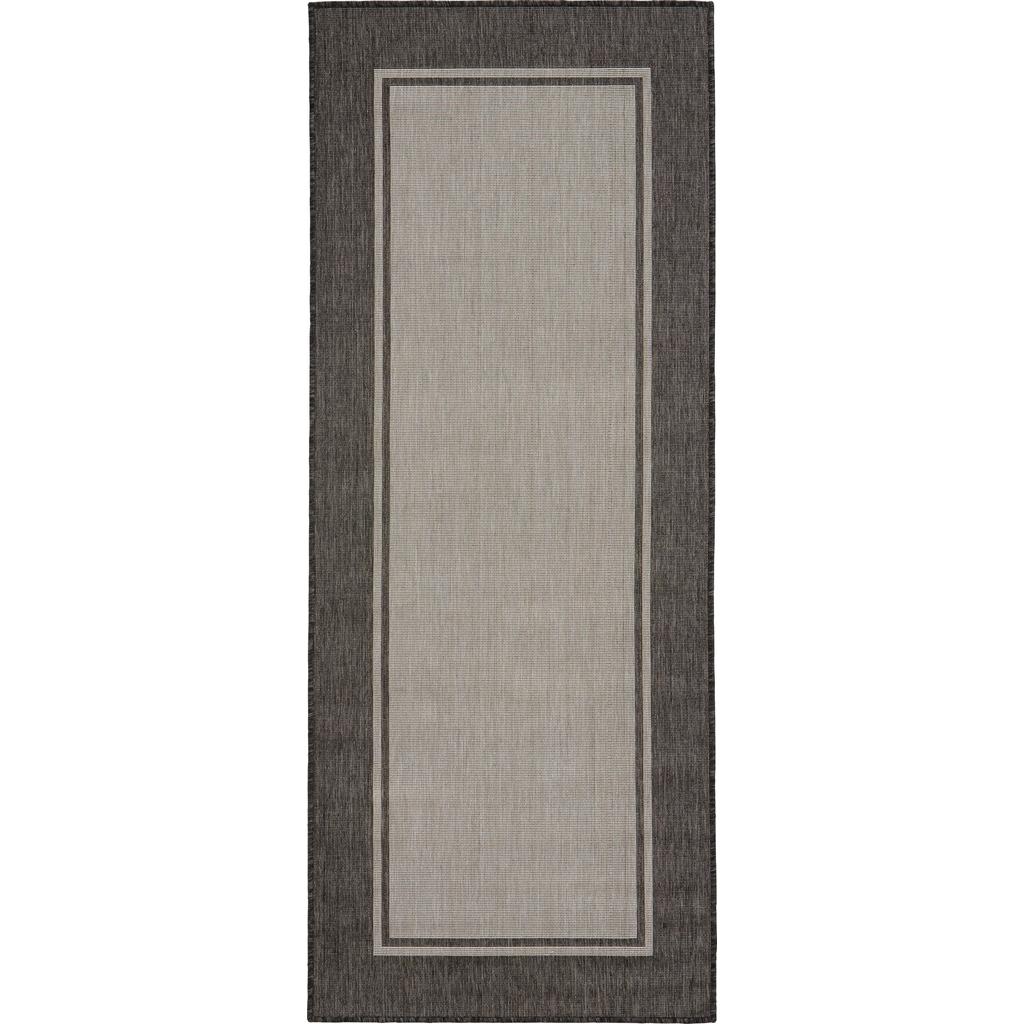 Teppich Läufer Grau Justin 80x200 cm