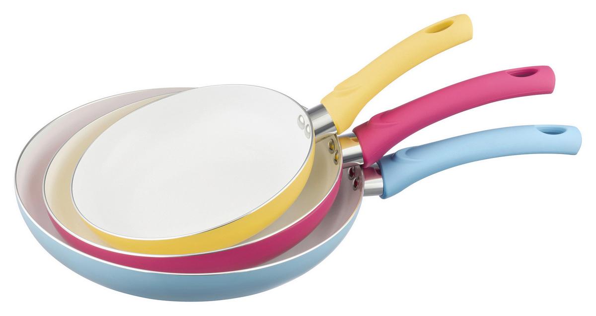 Pfannenset Hortensia - Gelb/Rot, ROMANTIK / LANDHAUS, Kunststoff/Metall - James Wood