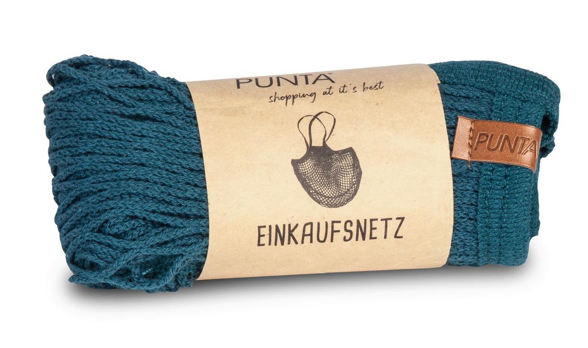 NÁKUPNÁ TAŠKA PUNTA - modrá/čierna, Konventionell, textil (32/38cm) - Zandiara