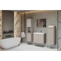 Badezimmer Malo 5-teilig Kaschmir/beige B: 120cm - Kaschmir/Beige, LIFESTYLE, Keramik/Holzwerkstoff (120,4/132,80/30,2cm) - P & B
