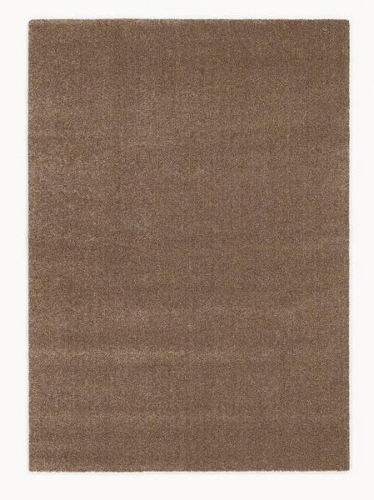 Webteppich Louvre Melange Hellbraun 65x130 cm - Hellbraun, Basics, Textil (65/130cm) - Novel