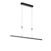 Led-hängeleuchte 60538 - Schwarz/Nickelfarben, Design, Metall (115/7/90cm) - Fischer & Honsel