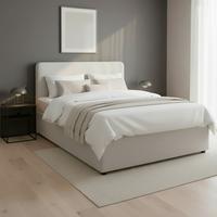 Boxspringová postel MARCO 140x200, světle šedá - černá/světle šedá, Moderní, dřevo/textil (140/200cm) - Bessagi Home