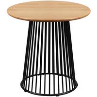 Konferenční stolek NICA P: 55cm - černá/barvy dubu, Moderní, kov/dřevo (55/55/55cm) - Mömax