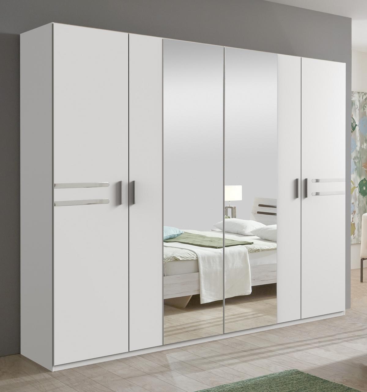 SCHLAFZIMMER Susan Weiß B: 509cm 2-teilig - Weiß, MODERN, Glas/Holzwerkstoff (509/208/210cm) - Ti'me