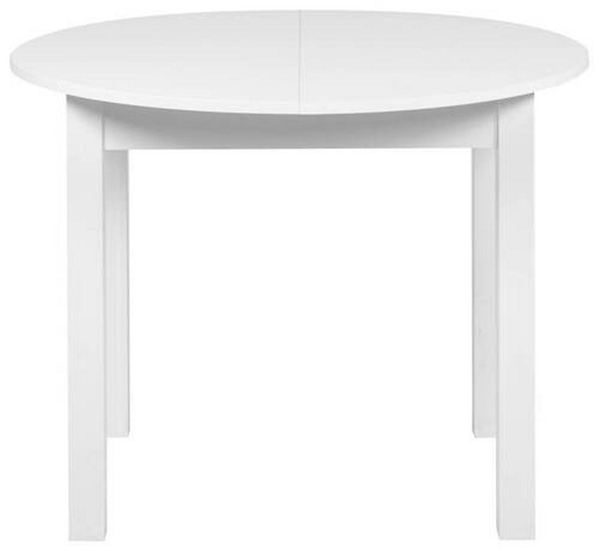 Esstisch Coburg 100 - Weiß, Basics, Holzwerkstoff (100/75cm) - MID.YOU