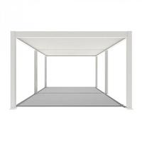Pergola Deluxe Plus 600x255x 400cm Wetterfest, Elektrisch - Weiß, Basics, Metall (600/255/400cm) - Gardenson