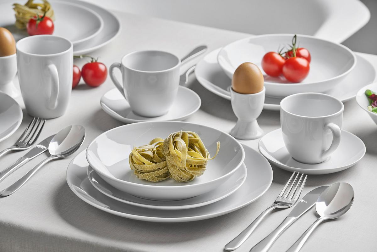 KOMBISERVICE Weiß, 30--Teilig. - Weiß, Basics, Keramik - Van Well