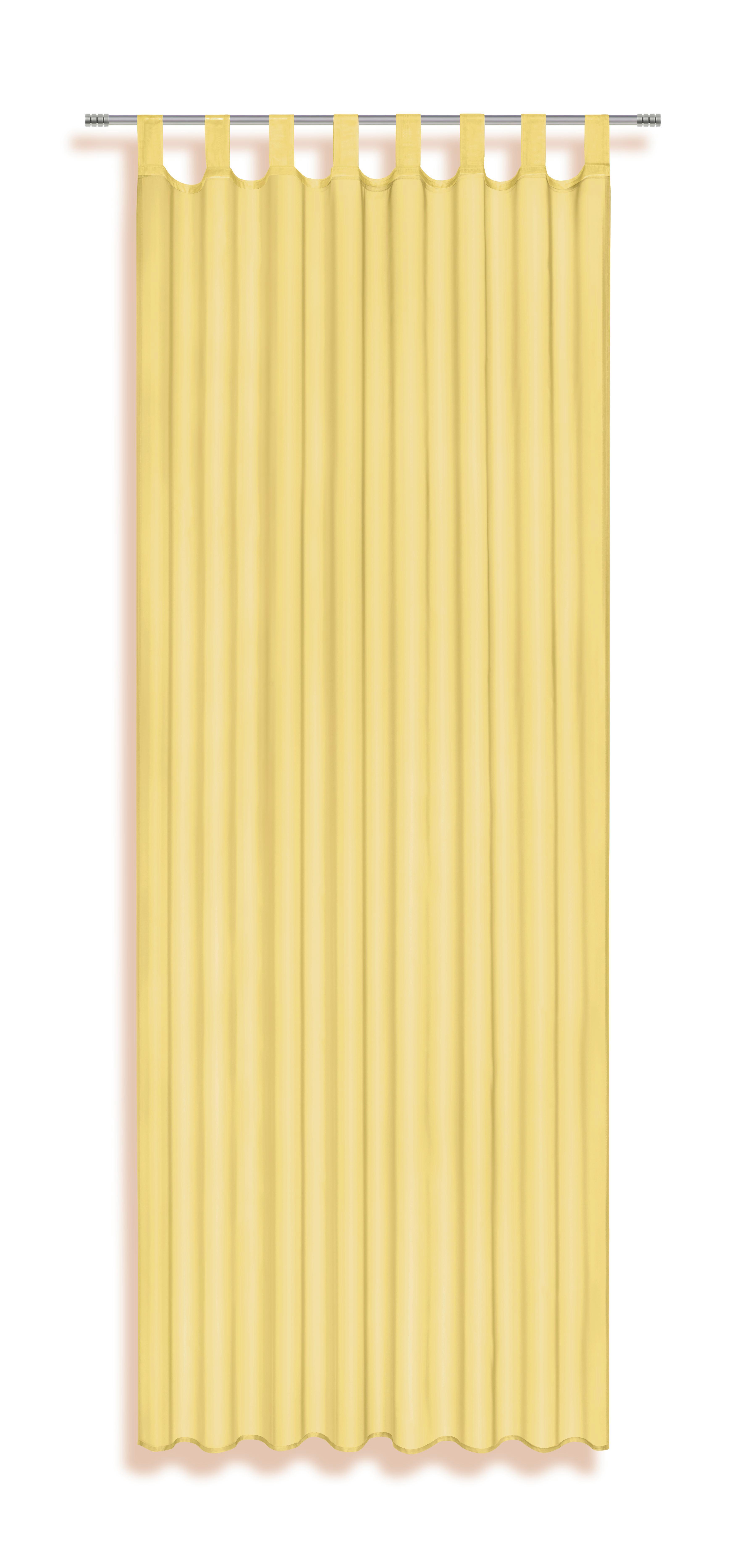 Schlaufenvorhang gelb
