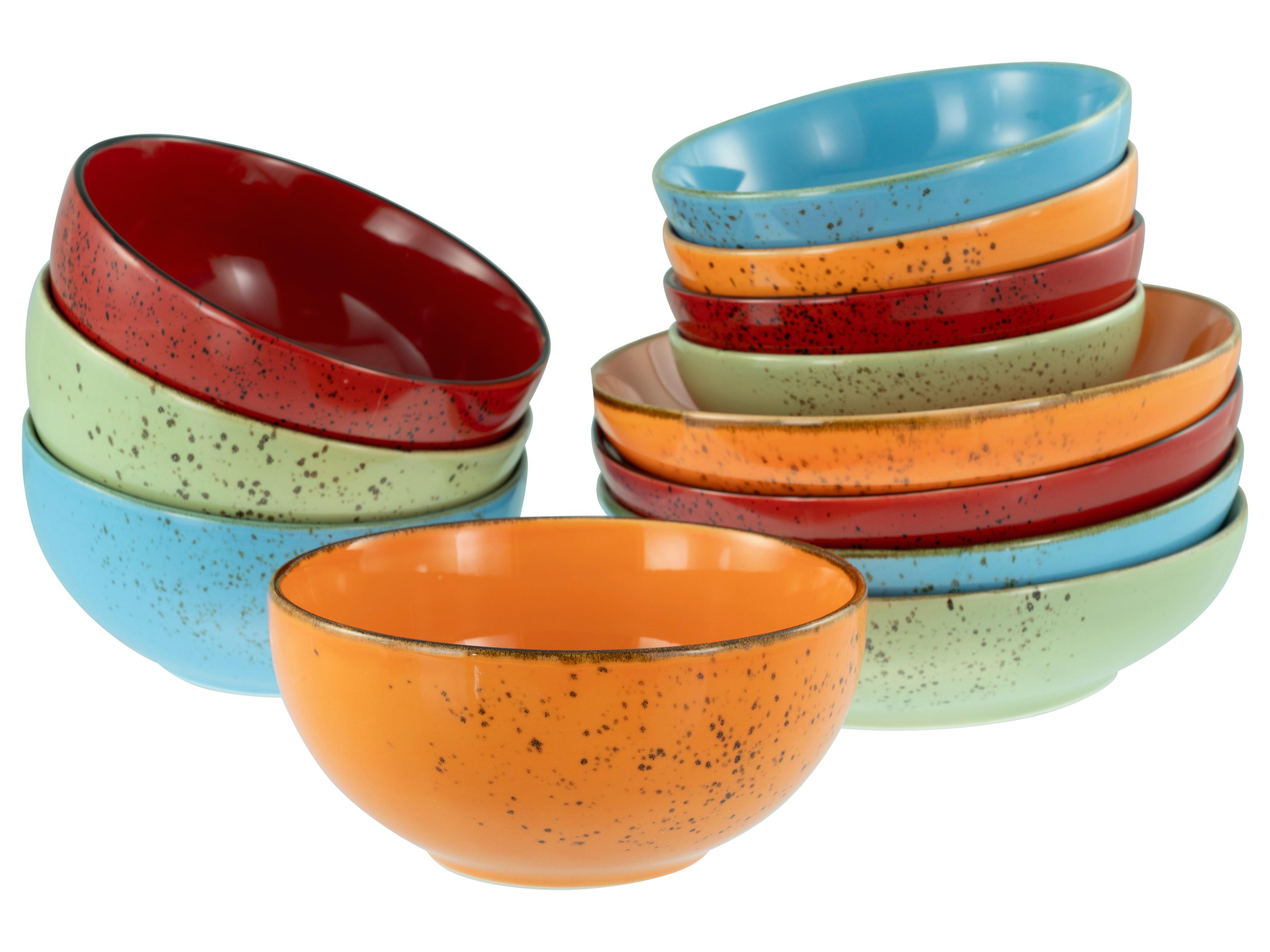 SCHÜSSELSET Nature Multicolor 12-teilig - Multicolor, Basics, Keramik - Creatable