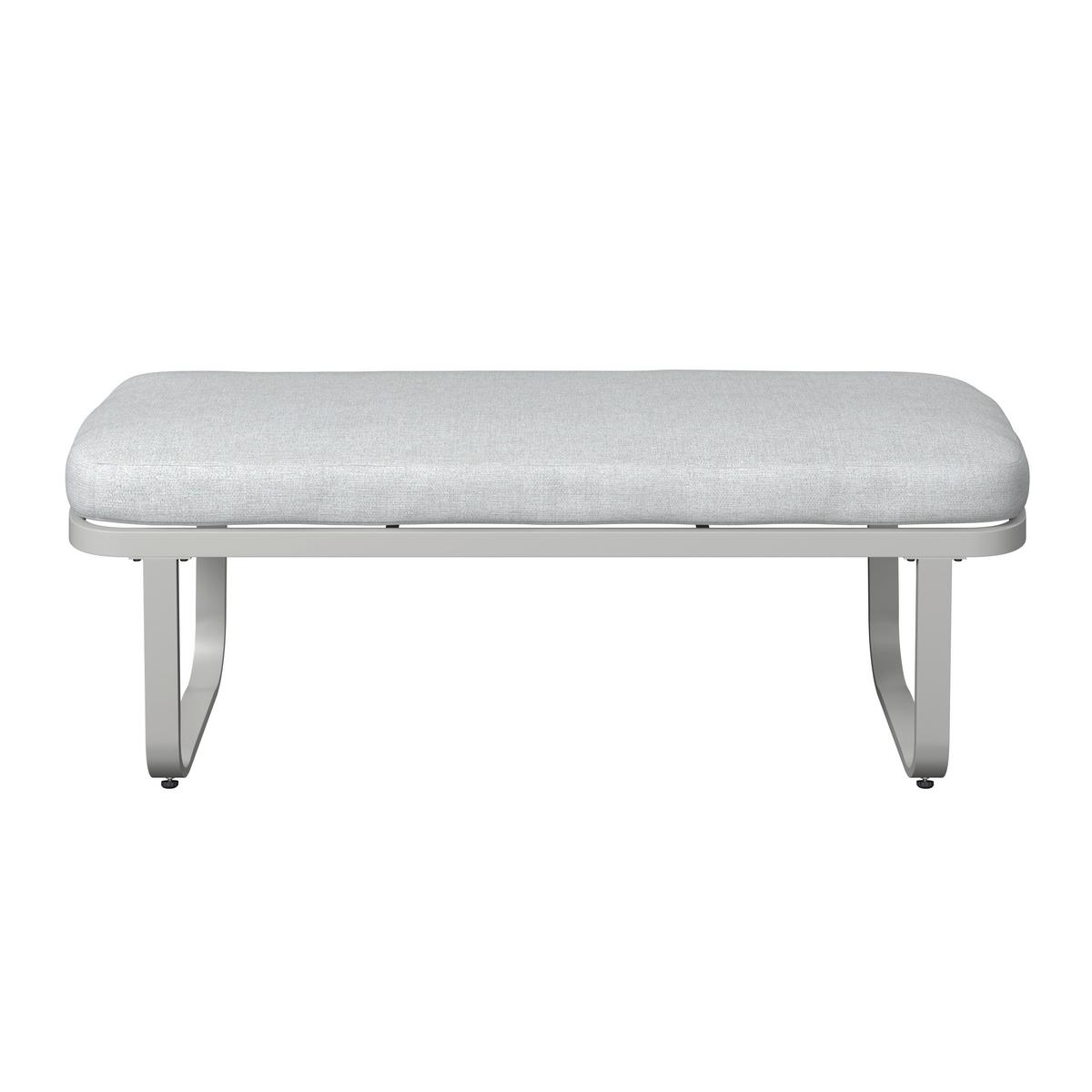 Loungegarnitur Auckland - Beige/Creme, MODERN, Glas/Textil (242/195cm) - Beldano