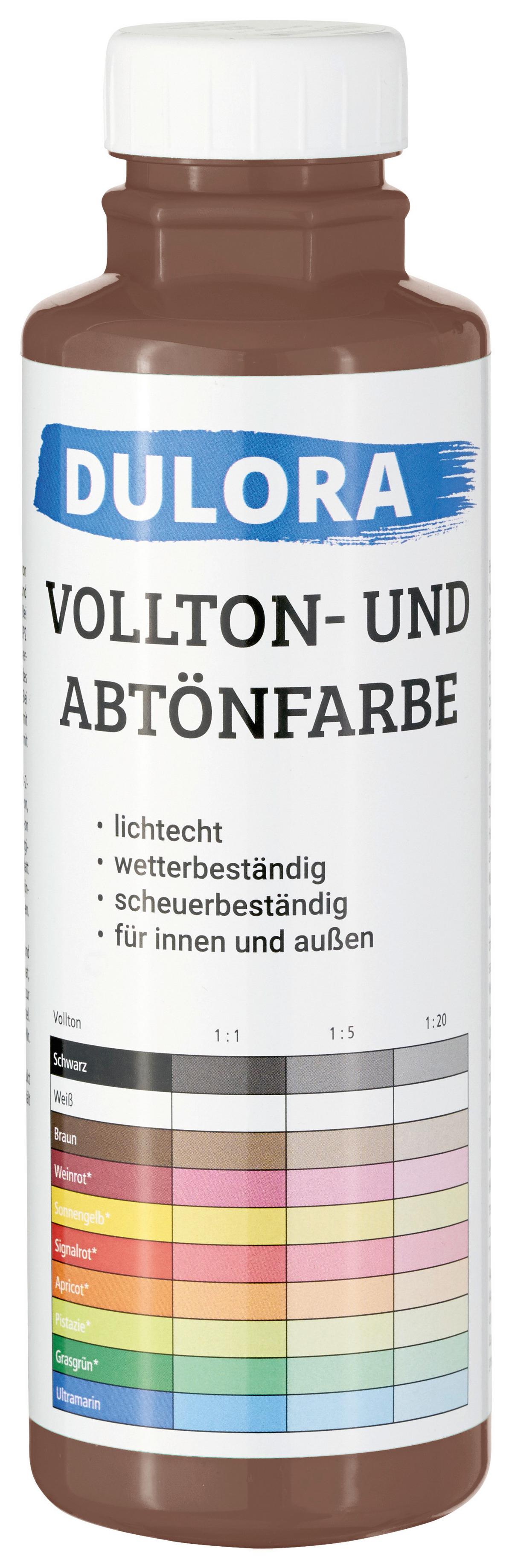 Abtönfarbe Braun 500 Ml Für 3 M2 Dispersionsfarbe - Braun, Basics (0,5l) - Dulora