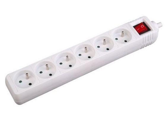 Predlžovačka 6 Zásuviek, S Poistkou - Top - - biela, Konvenčný, plast (140cm) Predlžovačka 6 Zásuviek, S Poistkou - Top - - biela, Konvenčný, plast (140cm)