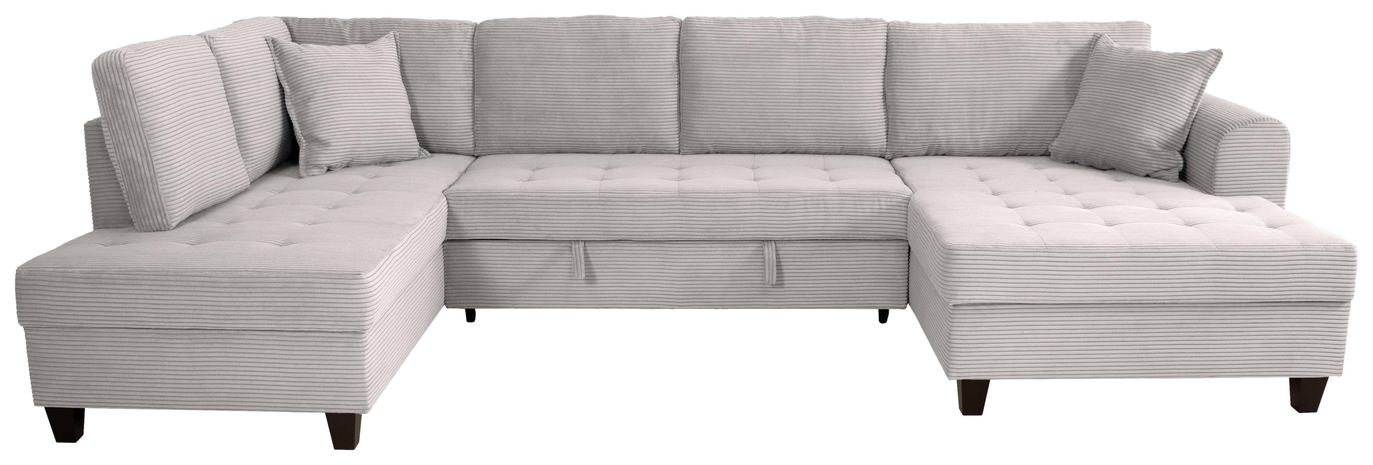 Wohnlandschaft Moritz Beigebraunu-Form:178x324x155cm - Beigebraun, Trend, Textil (178/324/155cm)