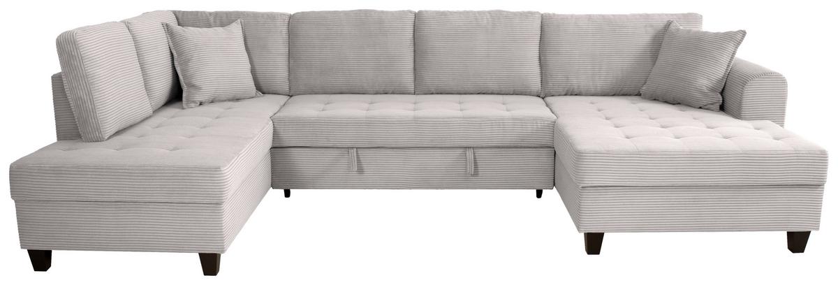 Wohnlandschaft Moritz Beigebraunu-Form:178x324x155cm - Beigebraun, Trend, Textil (178/324/155cm)