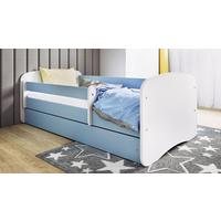 Kinder-/Juniorbett Babydreams Inkl. Matratze 80x160 - Blau/Birkefarben, MODERN, Holz/Holzwerkstoff (80/160cm) - MID.YOU