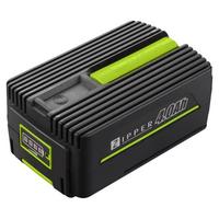 Li-ion Akku 40 V 4 Ah Inkl. Akkustandsanzeige - Schwarz/Grün, MODERN, Kunststoff/Metall - Zipper