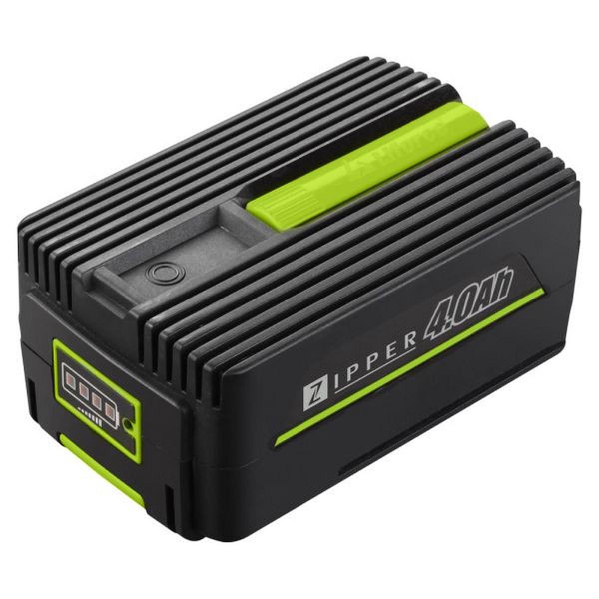 Li-ion Akku 40 V 4 Ah Inkl. Akkustandsanzeige - Schwarz/Grün, MODERN, Kunststoff/Metall - Zipper