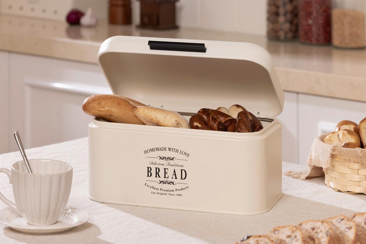 Brotdose Fiona - Schwarz/Weiß, Basics, Metall (30/20/16.5cm) - James Wood