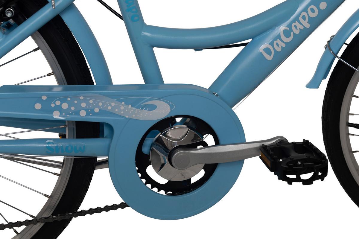 DaCapo Kinderfahrrad Snow blau - Blau, Basics, Metall (25/140/60cm)