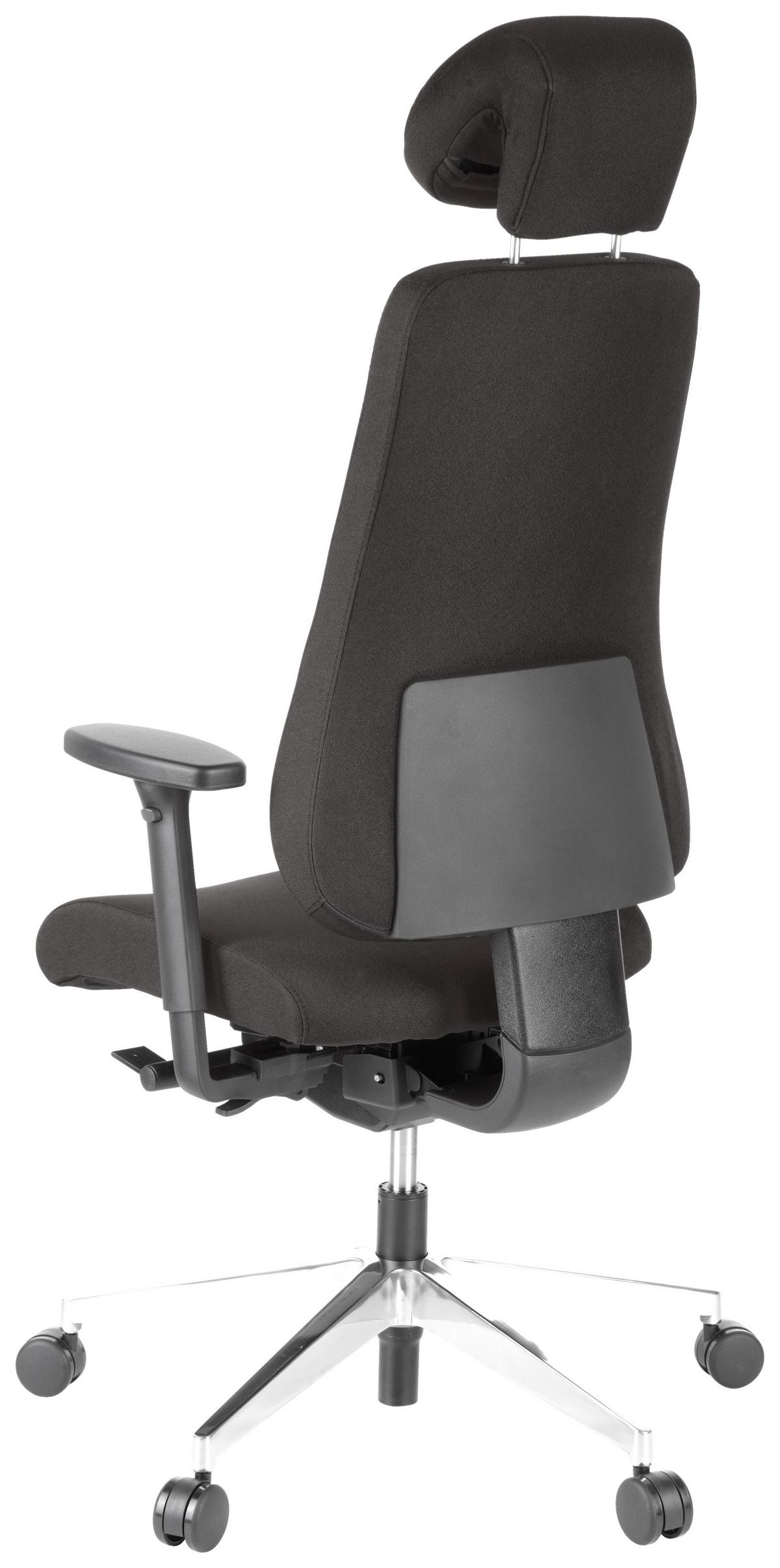 Drehstuhl Pro-Tec 400 Schwarz - Schwarz, MODERN, Kunststoff/Textil (70/148/65cm) - MID.YOU