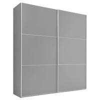 Schwebetürenschrank 167cm Includo, Grau - Weiß/Grau, MODERN, Holzwerkstoff (167/222/68cm)