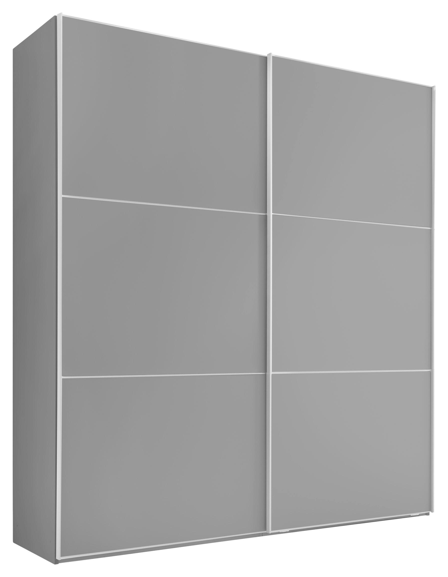 Schwebetürenschrank 188cm Includo, Grau