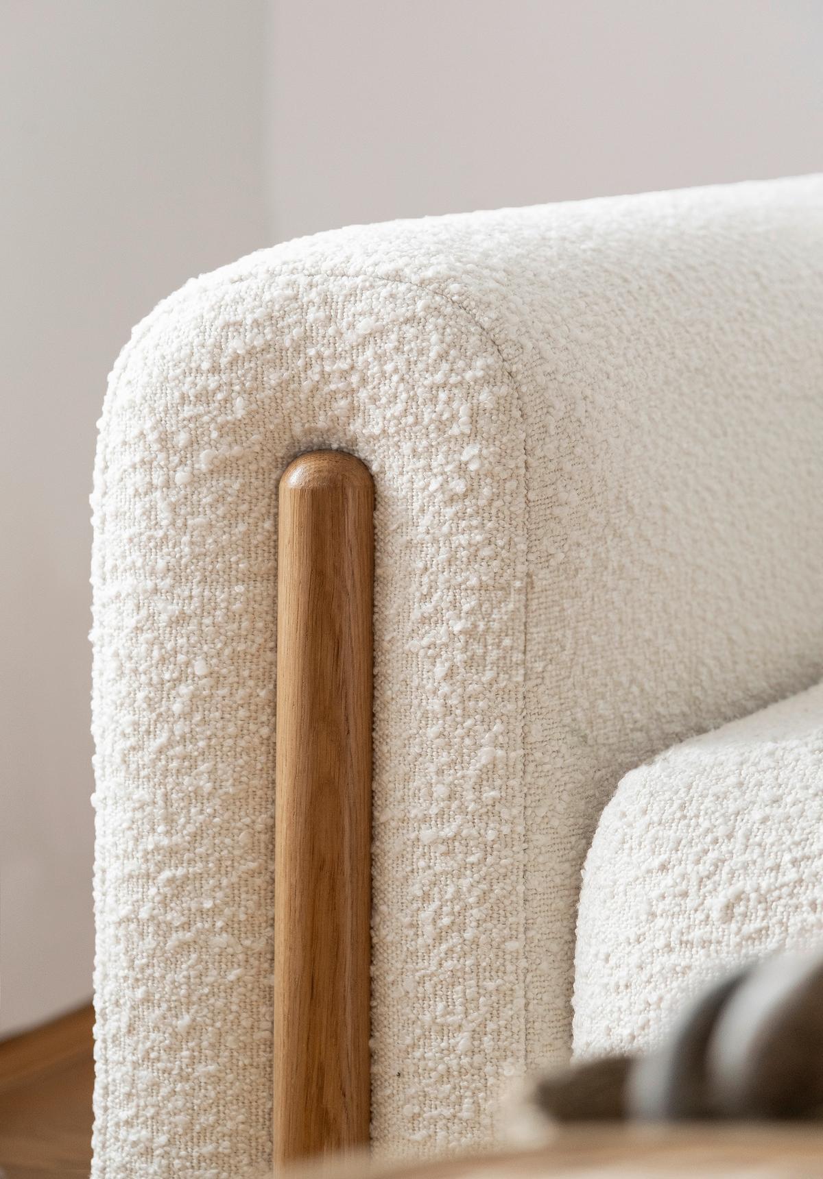 Schlafsofa Arcadova Creme B: 244 cm - Eichefarben/Creme, Design, Textil (244/97/97cm) - MID.YOU