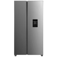 Side-by-side Sbs1500 Silberfarben Mit Wasserspender - Silberfarben, Basics, Glas/Kunststoff (90/177/59cm) - Nabo