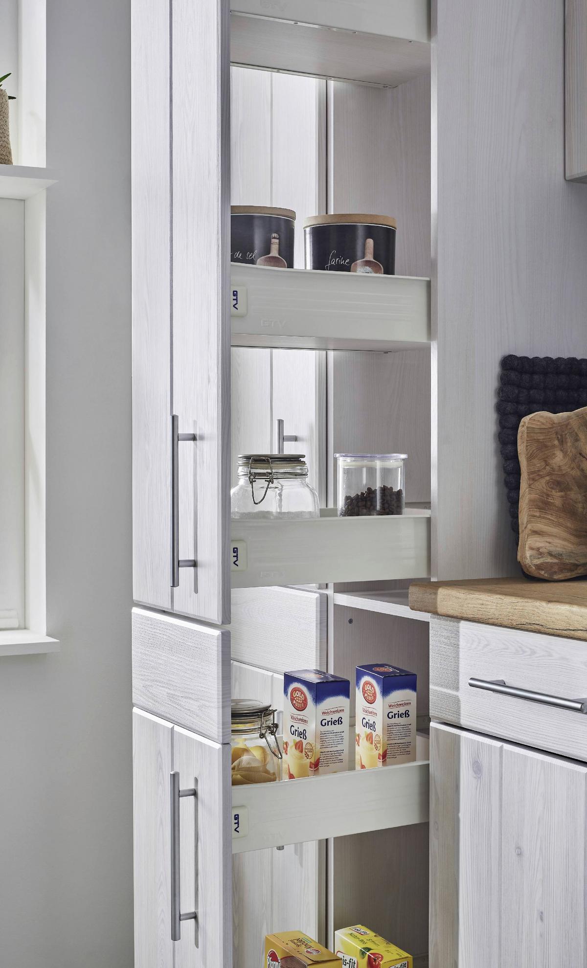 Küchenleerblock Anton Landhaus - Wildeiche/Lärchefarben, Basics, Holzwerkstoff (310cm) - Respekta