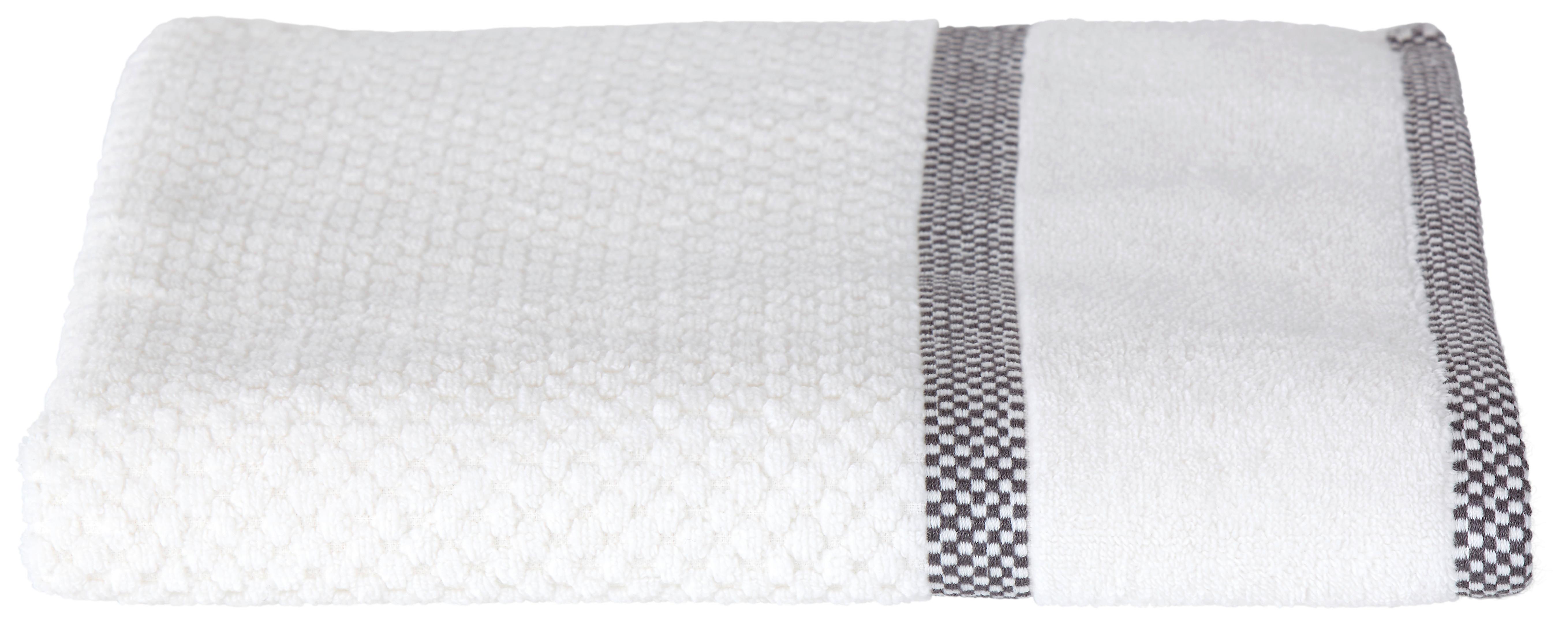 Törölköző Rocky 70/140cm - fehér, Romantik / Landhaus, textil (70/140cm) - James Wood